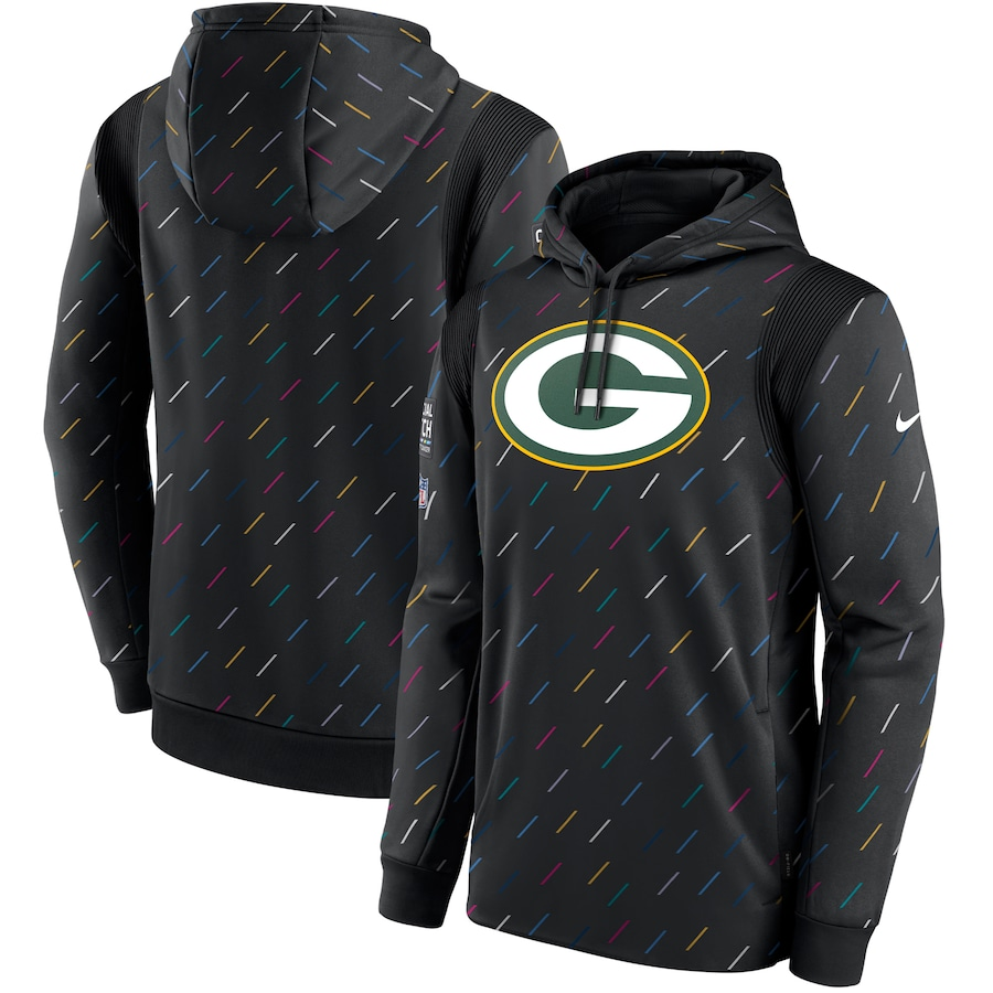 Women NFL Green Bay Packers 2025 Nike black hoodie